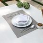 Cadeaux - Set de table en marguerite grise - HYA CONCEPT STORE