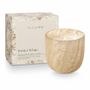 Candles - Winter White Crackle Glass Candle, White - ILLUME