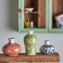 Vases - Fauni Vase, Green, Stoneware - CREATIVE COLLECTION