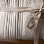 Serviettes de bain - Serviette de bain moelleuse Serene Bliss. Coton biologique Beige - SOWL