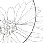 Décorations florales - DECORATION MURALE - MARGUERITE 40 CM-- - O'FIL DES RÊVERIES DE NANA