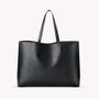 Bags and totes - VEGAN LEATHER TOTE BAG - GRY MATTR