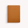 Stationery - A5 VEGAN LEATHER NOTEBOOK - CLAY - GRY MATTR