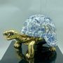 Decorative objects - Toile de Jouy resin turtle - NAOR