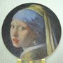 Unique pieces - The Girl with a Pearl Earring/Stringart/Decorative round panel - ART NITKA