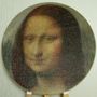 Paintings - MONA LISA / DECORATIVE PANEL HAND MADE WITH THE SILKY THREADS ONLY - ART NITKA