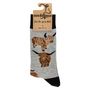 Socks - Och Aye the Moo Socks - Highland Cow - SOCTOPUS LTD