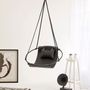 Verandas - Genuine Leather Hanging Chair – Black - MERN LIVING