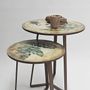 Tables basses - Ensemble de table basse décorée à la main (double) - FORADA HOME & STYLE