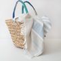 Bath towels - Allure Stripe Linen Beach Towel - LINEN TALES
