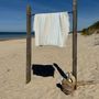 Bath towels - Allure Stripe Linen Beach Towel - LINEN TALES