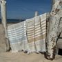 Bath towels - Allure Stripe Linen Beach Towel - LINEN TALES