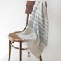 Bath towels - Allure Stripe Linen Beach Towel - LINEN TALES