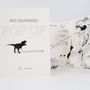 Customizable objects - Customizable POP UP card - DIY - The T.REX Brunch - MES COLORIAGES POPUP
