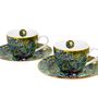 Tea and coffee accessories - Van Gogh irises set of 2 espresso cups - KARENA INTERNATIONAL