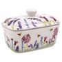 Platter and bowls - butter dish lavender & bees - KARENA INTERNATIONAL