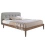 Beds - Grey fabric tufted bed - ANGEL CERDÁ