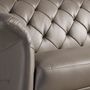 Sofas - Chester sofa 3 seater grey leather - ANGEL CERDÁ