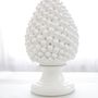 Decorative objects - CERAMIC PINE CONE LAMP CANDLE HOLDER - MAISON GALA