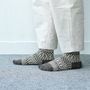 Socks - Wool Jacquard Socks - NISHIGUCHI KUTSUSHITA