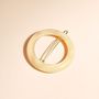 Hair accessories - Ivory round hair clip - BACHCA