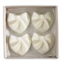 Diffuseurs de parfums - Boîte de 4 décors fondants en cire parfumée C?ur Noeud - Fleur de Coton - MATHILDE M.