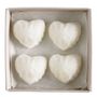 Diffuseurs de parfums - Boîte de 4 décors fondants en cire parfumée C?ur Brodé - Rose Élixir - MATHILDE M.