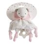 Soft toy - Toudoux pink toy with teething ring - MATHILDE M.