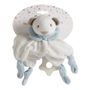 Soft toy - Toudoux blue toy with teething ring - MATHILDE M.