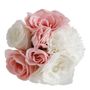 Soaps - Bouquet of white and pink scented soap roses - Parfum Rose - MATHILDE M.