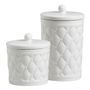 Ceramic - Set of 2 Boudoir Précieux cotton pots - MATHILDE M.