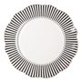 Assiettes de réception - Assiette plate Madame de Récamier - Gris foncé - MATHILDE M.