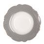Formal plates - Madame de Récamier soup plate - Dark gray - MATHILDE M.