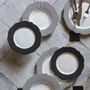 Formal plates - Madame de Récamier soup plate - Dark gray - MATHILDE M.