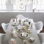 Formal plates - Madame de Récamier teapot and 2 tea cups set - Gray - MATHILDE M.