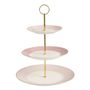 Formal plates - Madame de Récamier 3-tier sweets holder - Pink - MATHILDE M.