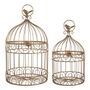 Children's decorative items - Set of 2 gold metal bird cages - MATHILDE M.