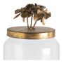 Decorative objects - Idylle floral candy box in glass and gold metal - Large model - ø 9.5 x 18 cm - MATHILDE M.