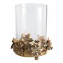 Decorative objects - Floral Idylle tealight holder in glass and gold metal - MATHILDE M.