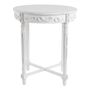 Console table - White Rosalie pedestal table - MATHILDE M.