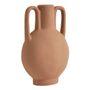 Vases - Amphora decorative vase in matt terracotta ceramic - MATHILDE M.