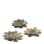 Bougeoirs et photophores - Set de 3 bougeoirs Fleurs - MATHILDE M.