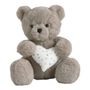 Soft toy - Brown Heart Teddy Bear - MATHILDE M.