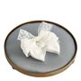 Platter and bowls - Round upholstered tray for scented decor - Gray - MATHILDE M.