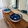 Sinks - COUNTERTOP STONEWARE BASIN - CLAIRE POUJOULA