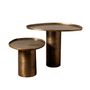 Coffee tables - S/2 golden organic side table - CHEHOMA
