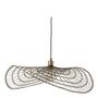 Hanging lights - MAHA pendant light in bronze finish metal - 75 cm - BLANC D'IVOIRE