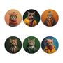 Decorative objects - Funny Cats Coaster Gift Set - MA CHÉRIE MON AMOUR