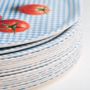 Trays - Round designer serving tray - Trompe-l'oeil tomatoes 38 cm - MONBOPLATO