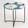 Trays - Round side table with removable top 49 cm - Daisies - MONBOPLATO